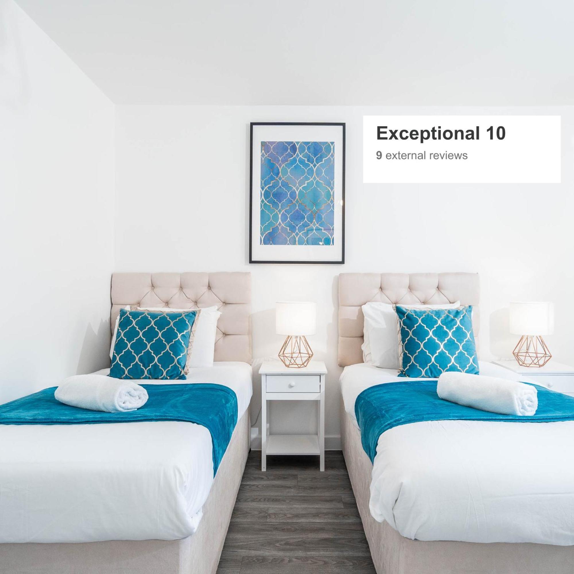 Luxury Apartment - Twin Beds - Selly Oak - Off-Street Parking - Free Netflix & Wifi - Top Rated 9Cc Бірмінгем Екстер'єр фото